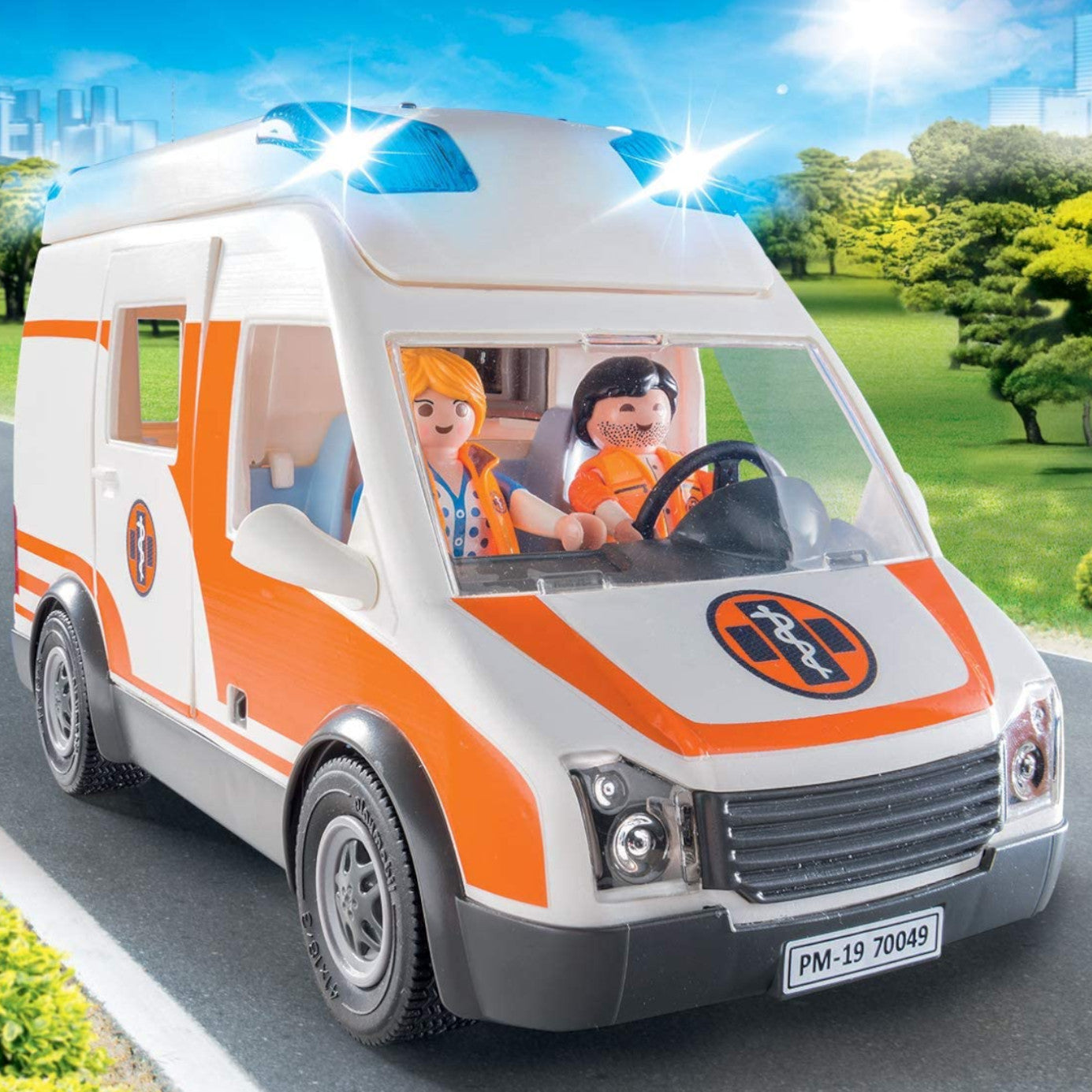 Playmobil ambulance hot sale 70049